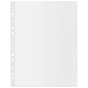 Kit da 2 buste a perforazione univarsale trasparenti Esselte De Luxe formato 22x30 cm. Prodotto riciclato al 100%.