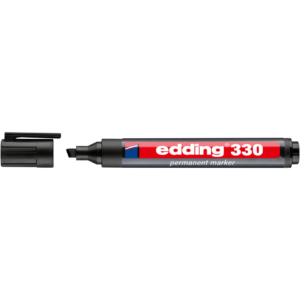 Pennarello indelebile Nero Edding 330 punta scalpello 1-5 mm - 4-330001