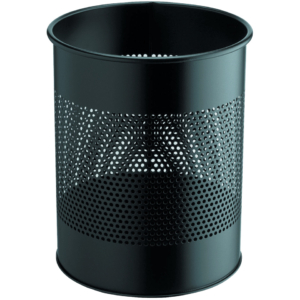 Cestino in metallo perforato Durable - Nero - 15 litri - 3310-01
