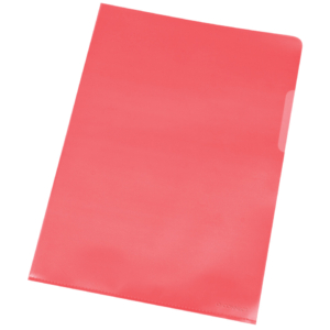 Buste a L A4 Q-Connect ppl ecologico - Rosso - KF00306 (conf.100)