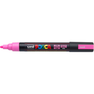 Pennarello Uniposca a tempera Uni-Ball punta tonda 1,8-2,5 mm Rosa fluo M PC5M RAF