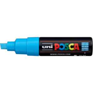 Pennarello UniPosca punta large colore Azzurro M PC8K AZ