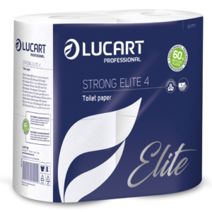 Carta igienica 4 veli Lucart Strong Elite - rotolo da 140 strappi 9,6x 13,5 cm Bianco - 811717 (conf.4)