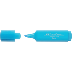 Evidenziatori Faber-Castell Textliner 1546 - colore pastel Azzurro - 154657 (conf.10)