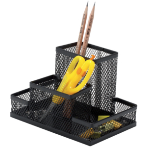 Portaoggetti Q-Connect 10,3x10x15,3 cm Nero piccolo KF15112