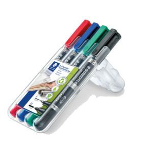 Pennarelli doppia punta indelebili Staedtler Lumocolor® permanent duo - 0,6-1,5 mm - Assortito (conf.4)