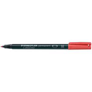 Pennarello indelebile Staedtler Lumocolor® permanent Rosso - M - 1 mm - punta sintetica - pen 317