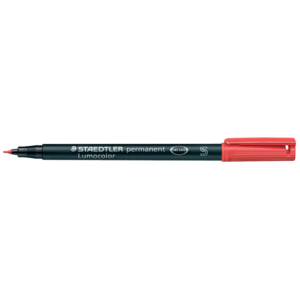 Staedtler Lumocolor® Permanent - Pennarello indelebile punta fine - Rosso - superfine - 0,4 mm