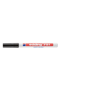 Pennarello a vernice Nero - Edding 750 - tonda - 1-2 mm