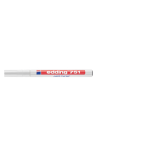 Pennarello Indelebile a vernice Edding 751 - Bianco - tonda - 1-2 mm