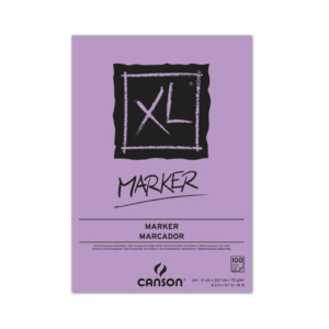 Blocco in carta collata - XL - Marker Canson - collato lato corto - A4 - 100 fogli