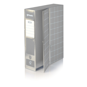 Scatola con cerniera Box 1 Resisto - 28x35x8,5 cm - 9 cm - Grigio