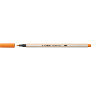 Pennarello Stabilo Pen 68 brush - punta a pennello - M 1 mm Arancio 568/54