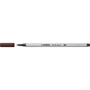 Pennarello Stabilo Pen 68 brush - punta a pennello - M 1 mm bruno 568/45