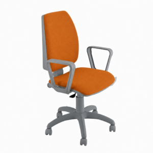 Sedia girevole con braccioli Arancione - Unisit Jupiter Eco smart - polipropilene - JPQG/BRNG/EA