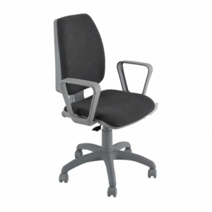 Sedia girevole con braccioli Grigio scuro - Unisit Jupiter Eco smart - polipropilene - JPQG/BRNG/ET