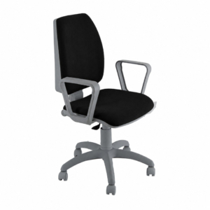 Sedia girevole con braccioli Nera - Unisit Jupiter Eco smart - polipropilene - JPQG/BRNG/EN