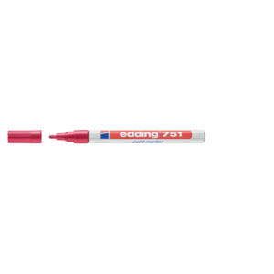 Pennarello a vernice Rosso - Edding 750 - tonda - 1-2 mm