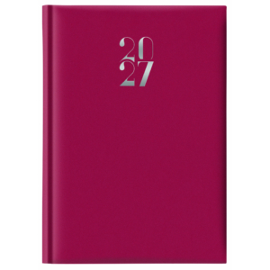 Agenda 2027 Settimanale 17x24 cm Madrid Rosso inglese
