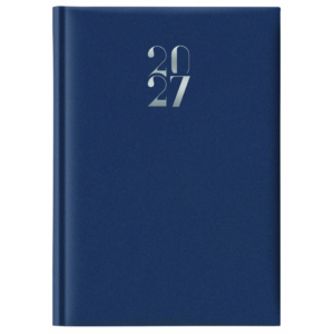 Agenda 2027 Giornaliera S/D separati 14,3x20,5 cm Gommato blu 27-225FT-C10