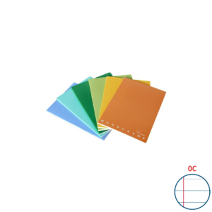 Quaderni Pigna Maxi Monocromo Green a righe con margine C - 42 fogli 80g/m² - A4 - copertine assortite (conf.10)