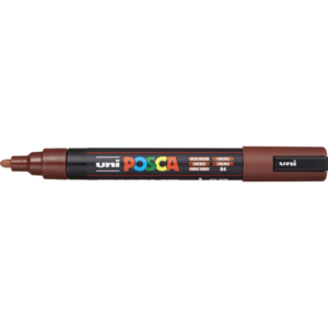 Pennarello Uniposca a tempera Uni-Ball punta tonda 1,8-2,5 mm Marrone cacao M PC5M CC