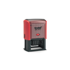 Datario con testo personalizzato Trodat Printy 4727 dimensione max pers.ne 60x40 mm - fino a 3+3 righe - blu - 182300