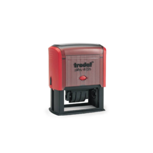 Datario con testo personalizzato Trodat Printy 4726 dimensione max pers.ne 75x38 mm - fino a 3+3 righe - blu - 182294