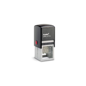 Datario con testo personalizzato Trodat Printy 4724 dimensione max pers.ne 40x40 mm - fino a 3+3 righe - verde - 182292