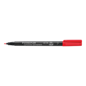 Pennarello indelebile Staedtler Lumocolor® permanent Rosso - F - 0,6 mm - punta sintetica - pen 317