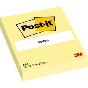 Foglietti riposizionabili classici Post-it® Notes 51x76 mm 100 ff Giallo Canary? conf. da 12 - 656