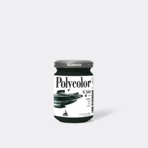 Colore vinilico fine Maimeri in vasetto 140 ml Nero - M1220530