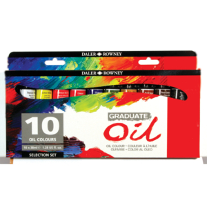 Colori a olio Daler Rowney Graduate Oil in tubetto 38 ml 10 Colori Assortiti D117900100