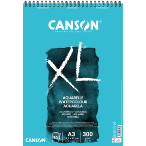Blocco spiralato Canson Aquarelle XL 30 fogli bianchi - 300g/m² - A3 C400039171