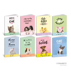 Maxi quaderni Blasetti Cuccioli formato A4 carta 100g/m² - 18+1 fogli - rigatura 4F - 8619 (conf.10)