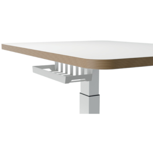 Scrivania compatta Sit - Stand elettrica Leitz Ergo bianco - 60x65xh.80 cm - 65340001