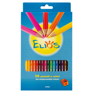 Pastelli colorati Elios Fila con astuccio - 2,8 mm - da 3 anni in poi (conf.36)
