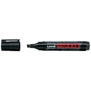 Pennarello impermeabile a base d'acqua Nero PROCKEY punta a scalpello 1-5,7 mm - 126 N
