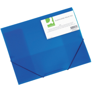 Cartellina con elastico A4 Q-Connect -  - ppl - Blu
