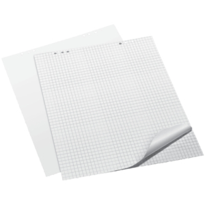 Blocchi per lavagne a fogli mobili Q-Connect 68x98 cm 20 fogli a quadretti - KF01980 (conf.5)