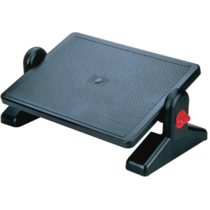 Poggiapiedi Q-Connect regolabile in altezza tra 11,5/18,5 cm - 45x31 cm - colore antracite - KF04525