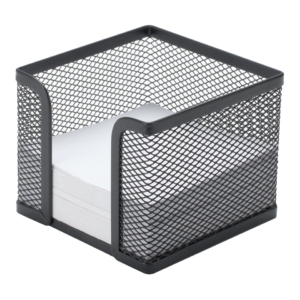 Portamemo in metallo Q-Connect 9,5x8,0x9,5 cm Nero KF00878