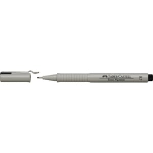 Penna punta in fibra Nera Faber-Castell Ecco Pigment 0,7 mm 166799