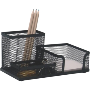 Portaoggetti Q-Connect 10,3x9,8x20,5 cm Nero medio KF16572