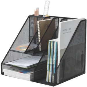 Portaoggetti Q-Connect 29x10x34,5 cm Nero grande KF18473
