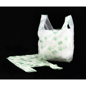 Shopper biodegradabile - 30+20x60 cm - HD PE (Cartene) - 9gr - 21382 (conf.500)