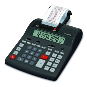Calcolatrice scrivente da tavolo OLIVETTI Summa 302EU con display LCD a 12 cifre Nero - B4645 000