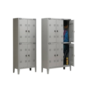 Spogliatoio sovrapposto Tecnical 2 a 6 posti acciaio 7/10 monoblocco - 102x35x180 cm