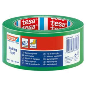 Nastro segnaletico in PVC Verde Tesa Tesaflex® rivestito da un adasivo in gomma resina modificata - 60760-00097-15 - 50mmX33m