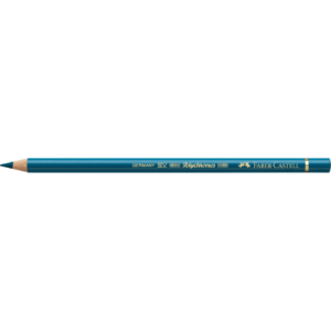 Matite colorate permanenti Faber Castell Polychromos Ømina 3,8 mm - elio turchese - 110155 (conf.6)